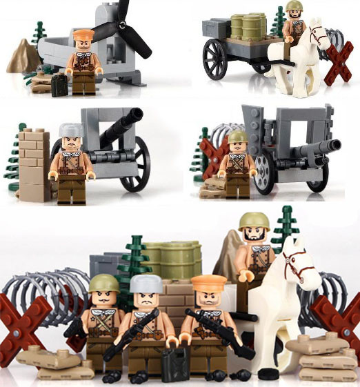 Figurky / Minifigurky WW2 vojáci 2. světová válka ruská armáda LEGO  kompatibilní sada 9ks + příslušenství od 499 Kč - Heureka.cz