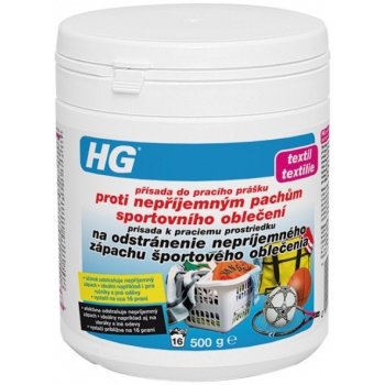 HG Přísada do pracího prášku proti nepříjemným pachům sportovního oblečení 500 g