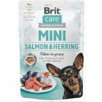 Brit Care Mini Rabbit & Salmon fillets in gravy 85 g – Sleviste.cz