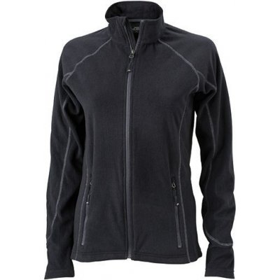 James Nicholson Structure Fleece Jacket černá