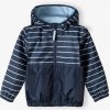 Kojenecký kabátek, bunda a vesta 5.10.15. kojenecká přechodová bunda proužkovaná modrá tmavá