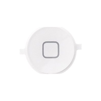 AppleMix Tlačítko Home Button pro Apple iPhone 4/ 4S - bílé - kvalita A+ – Zboží Mobilmania