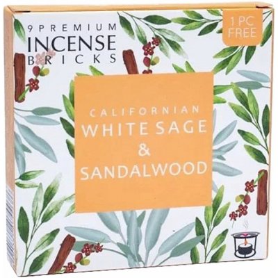 Nefertitis Vonné cihličky Aromafume White sage and Sandalwood 40 g 9 ks – Zboží Dáma