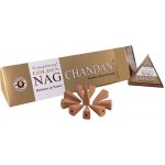 Vijayshree Vonné kužely Tekoucí dým Golden Nag Chandan 10 ks – Zboží Dáma