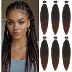 Předpjaté prodlužování vlasů na zaplétání, 30 palců, balení po 6 kusech, prodloužení syntetických – Sleviste.cz