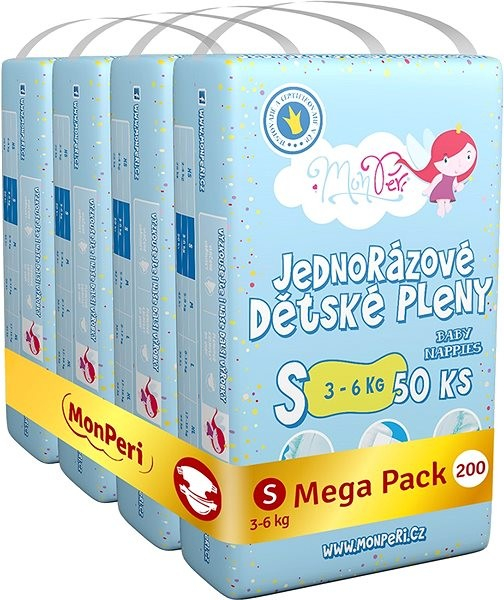 MonPeri Klasik S 3-6 kg 200 ks