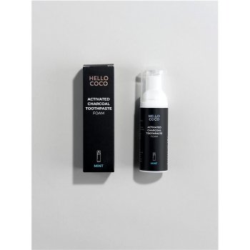 Hello Coco Activated Charcoal Toothpaste foam 50 ml