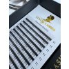 Umělé řasy a doplňky Luxury Lashes Kniha Narrow 3D Zakřivení umělých řas: C, Délka umělých řas: Mix délek 8-13 mm, Tloušťka řas: 007