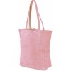 Kabelka Vera Pelle W18 dámská semišová taška světle růžová