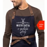 Kariban Vtipná zástěra na vaření Exclusive Mistr světa v.. Tmavě modrá Navy – Hledejceny.cz
