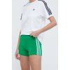 Dámské šortky adidas kraťasy Originals dámské s aplikací high waist IP2978 zelená