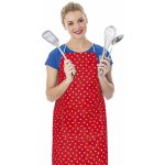 Bellatex kuchyňská zástěra ADÉLA 7750/327 SRDÍČKO ČERVENÁ 67x84cm – Hledejceny.cz