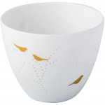 räder Porcelánový svícen Gold Birds Small, bílá barva, porcelán – Zboží Dáma