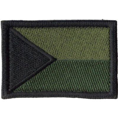 Nášivka: Vlajka Česká republika [64x44] [bsz] olivová | černá – Zbozi.Blesk.cz