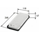 Vzduchový filtr VALEO 585125 – Hledejceny.cz