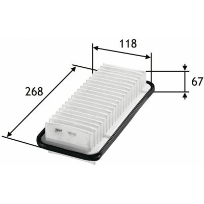 Vzduchový filtr VALEO 585125 – Hledejceny.cz