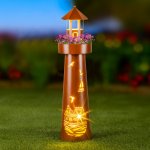 Haushalt international LED kovová dekorace Maják – Zboží Dáma