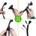 EVOLVEO CableHold organizér kabelů 2,5 m x 2 cm samosvorný černý CABLEHOLD-2520BK – Zboží Živě
