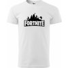 Pánské Tričko Sablio tričko s potiskem Fortnite Pevnost bílé