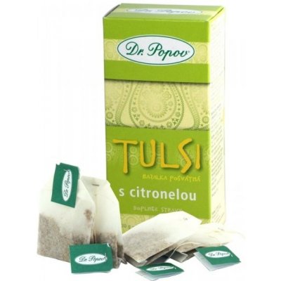 Dr.Popov Tulsi s citronelou bylinný čaj 30 g