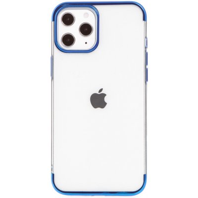 Pouzdro FORCELL Electro Apple iPhone 12 Pro Max - gumové čiré / modré