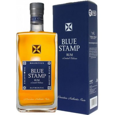 Blue Stamp Mauritius Authentic Rum 42% 0,7 l (karton) – Zboží Mobilmania