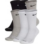 Nike Everyday Plus Cushion Crew Socks 6P Bílý – Zboží Mobilmania