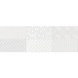 Superceramica Camaleonte Decor Mix Blanco 20 x 60 cm 1,44m²