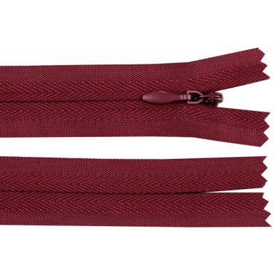 Spirálový zip skrytý No 3 délka 30 cm Varianta: 178 bordó, Balení: 1 ks – Hledejceny.cz