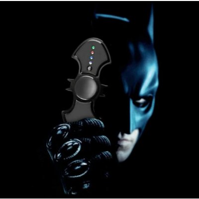 Fidget spinner kovový Batman s LED světlem