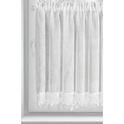 EUROFIRANY KRÁTKÁ VÁNOČNÍ ZÁCLONA NA PÁSCE XMAS 90X150 CM HVĚZDY – Hledejceny.cz
