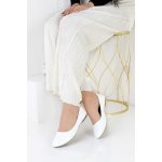 Cathay moda lesklé baleríny 3603-5WH bílé – Zboží Mobilmania