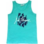 Winkiki Kids Wear dívčí tílko JeT'aime tyrkysová – Sleviste.cz