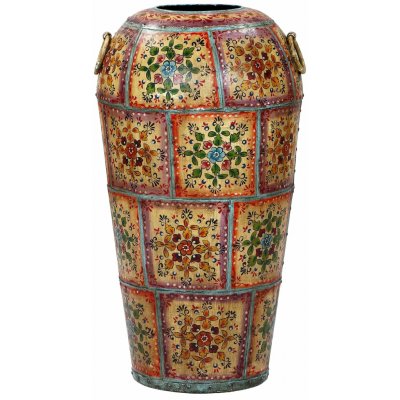 Sanu Babu Kovová váza, ručně malovaná, průměr 50cm, výška 100cm – Hledejceny.cz