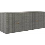 Omaxi skříň šedá 198 x 55,5 x 80 cm polyratan 670320 – Hledejceny.cz