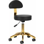 Activeshop kosmetická stolička AM-304G zlatá černá – Zboží Dáma
