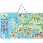 Woody magnetická mapa EVROPY společenská hra 3 v 1 v českém jazyce – Zbozi.Blesk.cz
