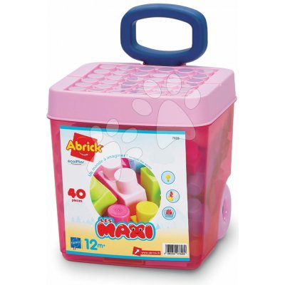 Écoiffier Abrick Maxi růžové kostky 40 ks – Zboží Dáma
