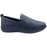 Looke 437 Vivien Dámské kožené mokasíny černé – Zboží Dáma