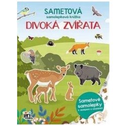 Jiri Models Sametová samolepková knížka Divoká zvířata