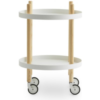 Normann Copenhagen Servírovací stolek Block Table Round white – Zboží Dáma