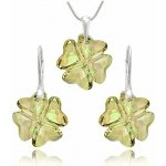 Swarovski Elements Clover krystal 19 mm Stříbrná sada 31262.1 – Zboží Dáma