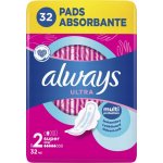 Always Ultra Hygienické Vložky Super V2 s křidélky 32 ks – Zboží Dáma