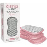 Nanolab Čistící nano houbičky růžové 3 ks – HobbyKompas.cz