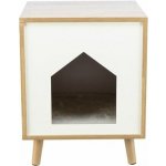 Trixie Dřevěná boudička ISA na nožkách 40 x 50 x 40 cm světlehnědá/bílá – Zbozi.Blesk.cz