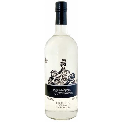 Tres Tequila Alegres 38% Blanco 1 l (holá láhev) – Hledejceny.cz