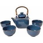 EDO Japan Japonská souprava na čaj s kovovým sítem Blue 0,6l – Zboží Dáma