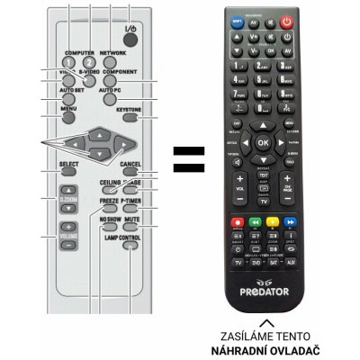 Dálkový ovladač Predátor Sanyo PLC-XL51A – Sleviste.cz