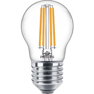 Philips LED žárovka kapka filament Classic 6.5-60W E27 827 P45 CL G ND 806Lm – Hledejceny.cz