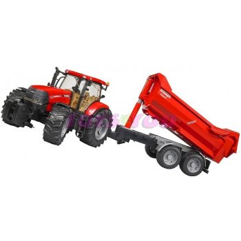 Bruder 3099 Traktor Case IH Puma CVX 230 se sklápěcím přívěsem Krampe